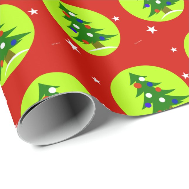 Papel de embrulho de Natal patriótico (Ponta do rolo)