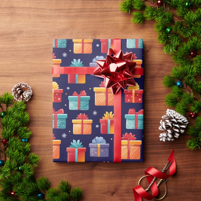 Papel de embrulho de Natal personalizado (Presente de Natal)
