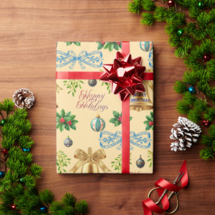 Papel de embrulho de Natal personalizado