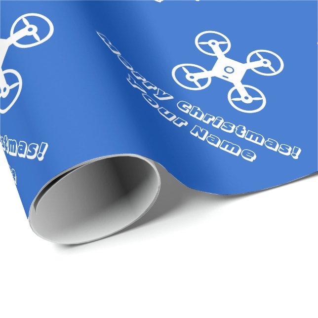 Papel de embrulho de Natal personalizado com pilot (Ponta do rolo)