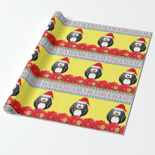 Papel de embrulho de Natal Pinguim