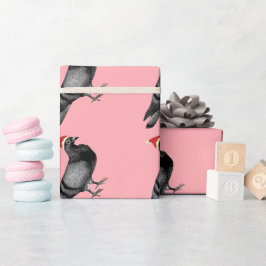 papel de embrulho de natal pombo