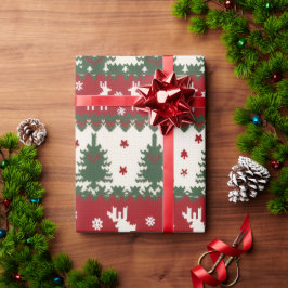 Papel de embrulho de Natal Rena