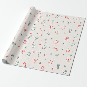 Papel de embrulho de Natal simples