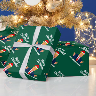 Papel de embrulho de Natal Trump Manter o Excelent