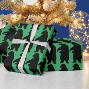 Papel de embrulho de natal urso pardo