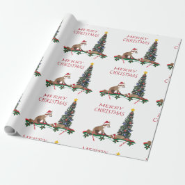 Papel de embrulho de Natal, vida selvagem