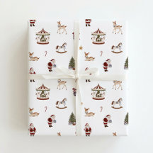 Papel de embrulho de Natal Vintage Heritage