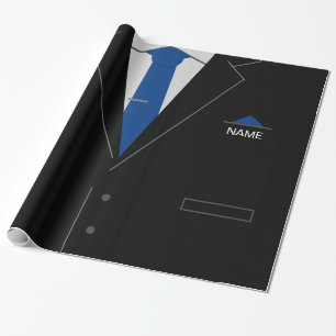 Papel de Embrulho de Negócios Personalizado Nome P
