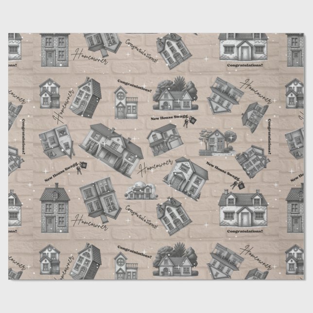 Papel de Embrulho de Nova Casa (Aberto)