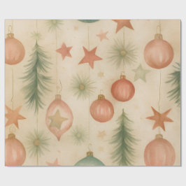 Papel de embrulho de ornamento vintage