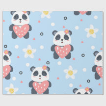 Papel de embrulho de Panda Fofo, Embrulho de Prese