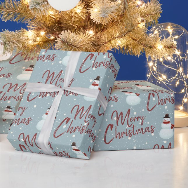 Papel de embrulho de Papai Noel Natal Alegre (Feriados)