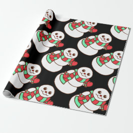 Papel de embrulho de Papai Noel Retro Ondulando