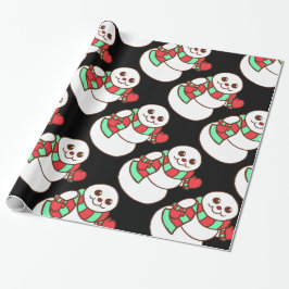 Papel de embrulho de Papai Noel Retro Ondulando