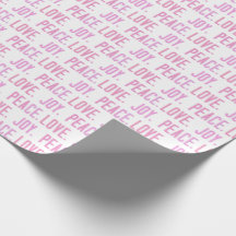 Papel de embrulho de paz para o amor de Natal