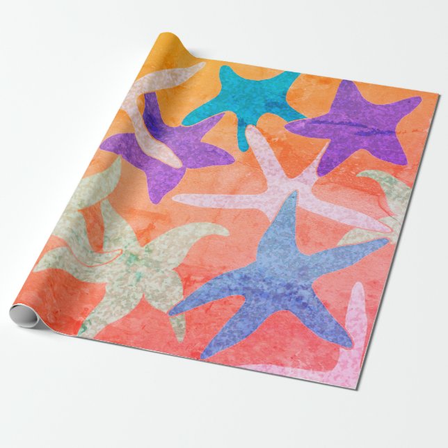 Papel de embrulho de peixe-estrela dançante (Desenrolado)
