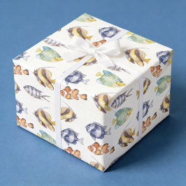 Papel de embrulho de peixe, papel de presente de v