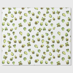 Papel de embrulho de pequeno abacate bonito