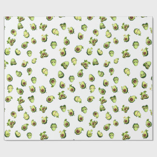 Papel de embrulho de pequeno abacate bonito