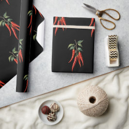 Papel de embrulho de Pimenta Vermelha Picante
