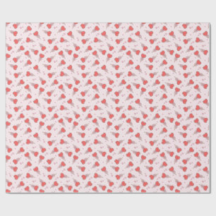 Papel de embrulho de pirulito Kawaii Heart