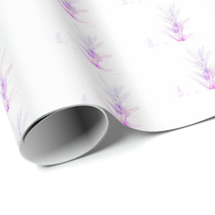 Papel de embrulho de planta de alecrim roxo pálido