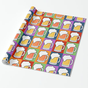 Papel de embrulho de Pop de arte para CERVEJA