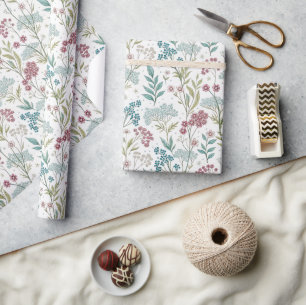 Papel de embrulho de prado de flores silvestres bo