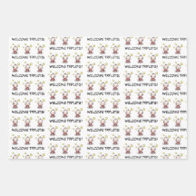 papel de embrulho de prendas, também para triplete