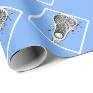 Papel de embrulho de presente azul claro de Lacros