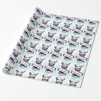 Papel de embrulho de presente coelho desenho anima