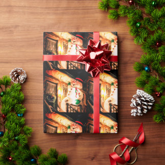 Papel de embrulho de presente congelado Design de 