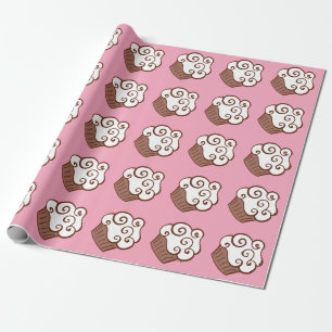 Papel de embrulho de presente Cupcakes para crianç
