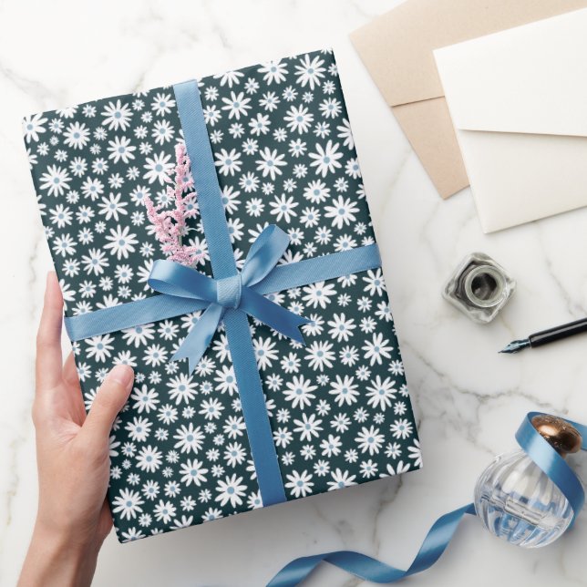 Papel de embrulho de presente Daisy (Presentear)