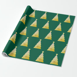 papel de embrulho de presente de árvore de Natal