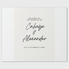 Papel de Embrulho de Presente de Casamento