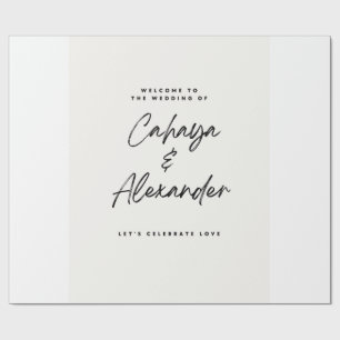 Papel de Embrulho de Presente de Casamento