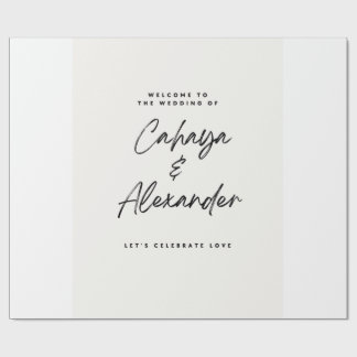 Papel de Embrulho de Presente de Casamento