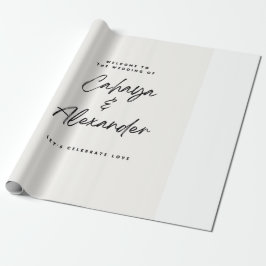 Papel de Embrulho de Presente de Casamento