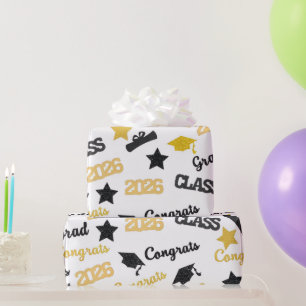Papel de embrulho de presente de formatura 2026 pr