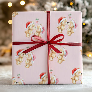 Papel de embrulho de presente de Natal de bebê fof