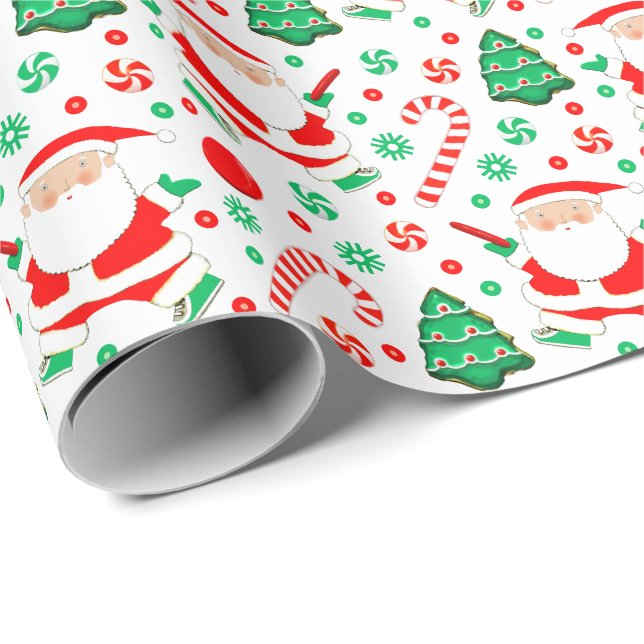 Papel de embrulho de presente de Natal de Disc Gol (Ponta do rolo)