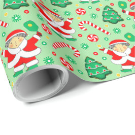 Papel de embrulho de presente de Natal de Pickleba