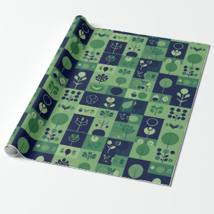 Papel de embrulho de presente de Natal, decoração