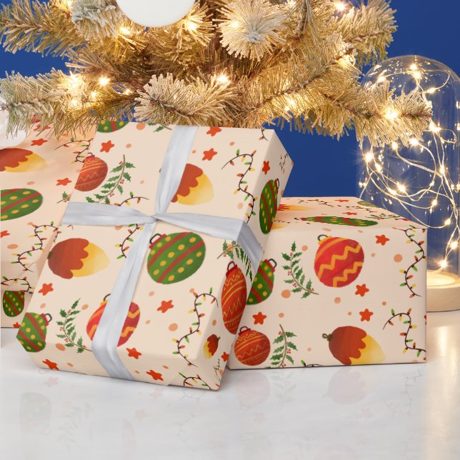 papel de embrulho de presente de natal fofo (Feriados)