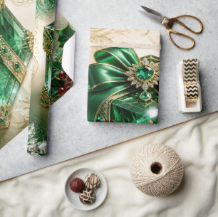 Papel de embrulho de presente de Natal Luxuoso Esm