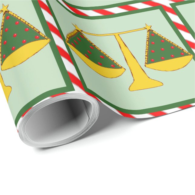 Papel de embrulho de presente de Natal para advoga (Ponta do rolo)
