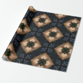 papel de embrulho de presente de padrão azul