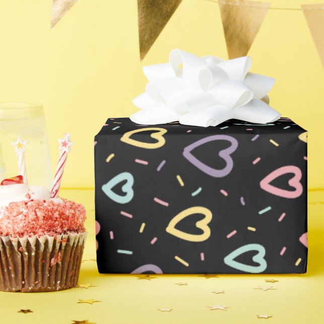 papel de embrulho de presente em forma de pintura  (Festa de aniversário)